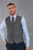 Marineblau - Regulär - Signature Empire Mills Anzug aus 100 % Wolle mit Mini-Rautenmuster: Weste