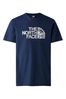 The North Face Blue Mens Woodcut Dome Short Sleeve T-Shirt