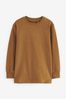 Tan Brown Long Sleeve Cosy T-Shirt (3-16yrs)
