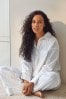<span>Kollektion Weiß</span> - Luxe Premium Pyjama-Set aus Baumwolle