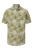 Skopes Tailored Fit Olive Tropical Print Cotton Casual MARANT Shirt