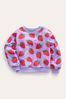 Boden Purple Printed Relaxed Sweatshirt