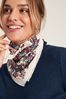 Joules Elsie Pink Square Lightweight Neck Scarf