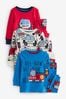 Rettungswagen, Rot/Blau - langärmelig-Pyjama-Set im 3-Pack (9 Monate bis 8 Jahre)