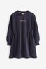 Navy Baker by Ted Baker Branded Back Sweat Dress