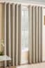 Black Enhanced Living Vogue Ready Made Thermal Blockout Eyelet Curtains