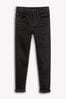 Black Denim Super Skinny Fit Mega Stretch Adjustable Waist Jeans (3-16yrs), Super Skinny Fit