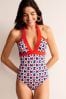 Boden Blue Ithaca Halter Swimsuit