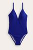 Boden Purple/blue Arezzo V-Neck Panel Swimsuit