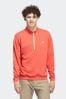 adidas Golf Red Lightweight Half Zip Top