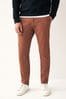 Black Stretch Chinos Trousers, Slim Fit