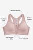 Buy Pink Next Active Sports High Impact Zip Front Bra from Next Luxembourg
