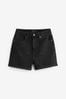 Schwarz - Mom-Shorts aus Denim mit Comfort-Stretch, Regular Fit
