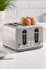 Light Grey Electric 4 Slice Toaster, Regular