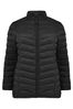 Grey Live Unlimited Curve Chevron Packable Black Puffer Jacket