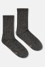 Joules Freya Black Glitter Ankle Socks