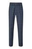 Skopes Blue Doyle Tweed Tailored Wool Blend Trousers