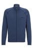 BOSS Light Blue Mix & Match Tracksuit Zip Throught Sweatshirt