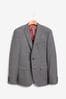 Grey Wool Donegal Suit: Jacket