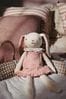 Pink Fabric Bunny in Dress Toy