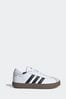 adidas White/Black Junior Sportswear VL Court Trainers