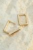 Gold Vermeil Sterling Silver Premium Collection Square Hoop Earrings