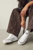 Converse White Platform Lift Chuck Ox Leather Trainers