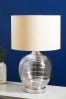 Grey Drizzle Touch Table Lamp, Large