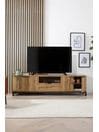 Dark Bronx Up to 90 inch Oak Effect Slim TV Unit, Up to 90 inch