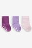 JoJo Maman Bébé Lilac 3-Pack Extra Thick Socks