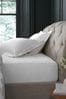 <span>Weiß</span> - Collection Luxe Spannbetttuch für extrahohe Matratzen aus 100 % Baumwollsatin, Fadendichte: 1000