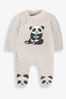 <span>Blau/Rosa/Dino</span> - ​​​​​​​Jojo Maman Bébé Baby-Schlafanzug aus Baumwolle mit Applikation und Reißverschluss
