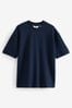 Navy Blue Relaxed Fit Soft Touch Heavyweight T-Shirt