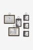Black Set of 5 Hanging Salvage Photo Frames