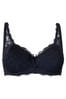 Pour Moi Black Padded Flora Lightly Padded Underwired Bra