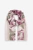 Pink Marble Foil Lightweight Scarf