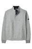 Joules Darrington Grey Quarter Zip Quilted Sweatshirt