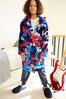 Navy Blue/Red Football Fleece Dressing Gown (3-16yrs)