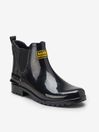 Barbour International Black Assen Chelsea Wellington Boots