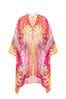 Bibi Bijoux Pink 'Tropical' Print Kaftan