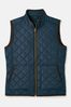 Joules Maynard Navy Blue Diamond Quilted Gilet