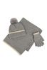 Totes Grey Ladies Columbia Hat The & Glove Set
