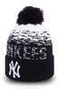 New Era® New York Yankees Bobble Blue Cuff Beanie Hat