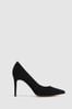Novo Black Wide Fit Impossible Point Toe Stiletto Court Shoes, Wide Fit
