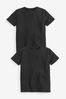 Black Short Sleeve T-Shirts 2 Pack (3-16yrs)