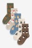 Christmas Character Cotton Rich Socks 5 Pack