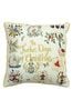 furn. Multicolour 12 Days Of Christmas Embroidered Polyester Filled Cushion