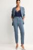 Blue Sculpting Slim Leg Trousers