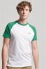 Superdry Green Essential Logo Baseball T-Shirt