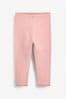 Pale Pink Lace Trim Leggings (3mths-7yrs), Lace Trim